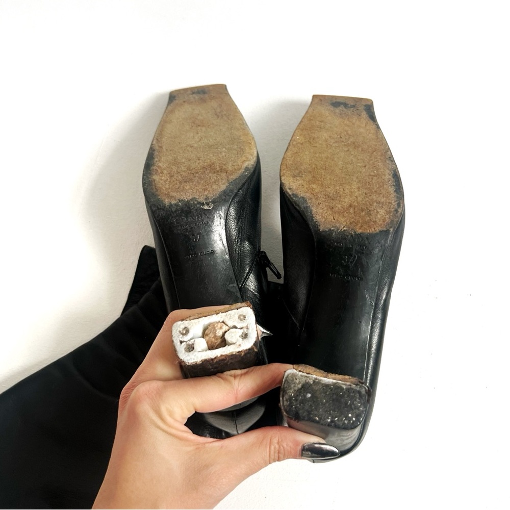 Prada | Vintage Leather Calf Boots - Picture 6 of 7